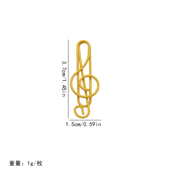 Nuevos productos 21 notas de color clips pet línea de plástico encapsulado de alto tono de música pin con fábrica de embalaje en stock