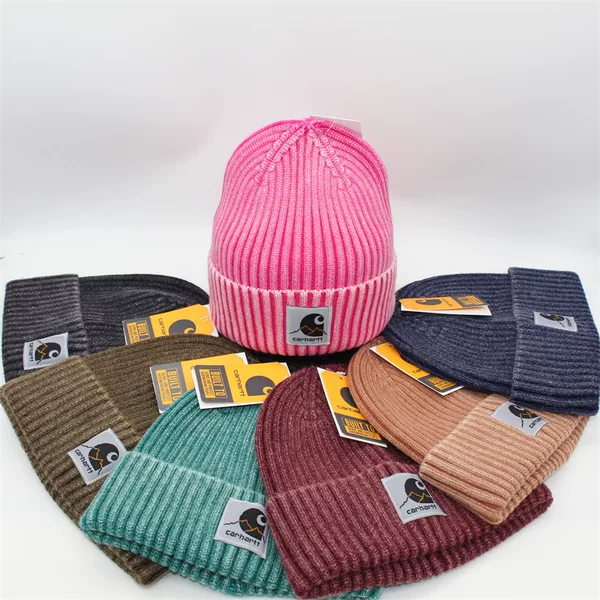 Cross-Border Trendy Brand Winter Cloth Patch Knitted Hat European and American Hip-Hop Beanie Hat Outdoor Woolen Cold Hat Pullover Warm Hat