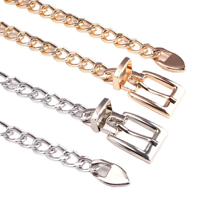 Joyas transfronterizas de moda de una sola capa de cadena metálica cintura cadena de cuerpo retro cintura cadena de mujer al por mayor