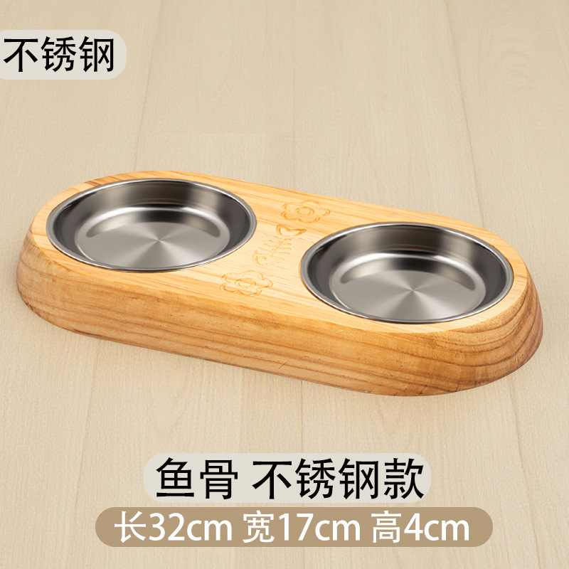 贝格创新食盆宠物用品 宠物碗猫咪狗狗饮水二合一喂食盆不锈钢实|undefined