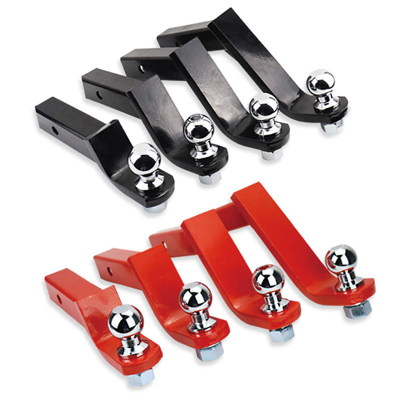 Fábrica directa de vehículos de modificación todoterreno accesorios caer 2 pulgadas 8 pulgadas brazo de remolque hueco negro rojo al por mayor