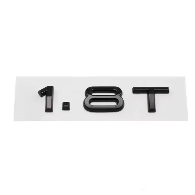 Suitable for Audi A3A4A5A6A7Q3Q5Q7 Car Logo Car Sticker Displacement Mark 2.0t 1.8t 3.0t Car Logo