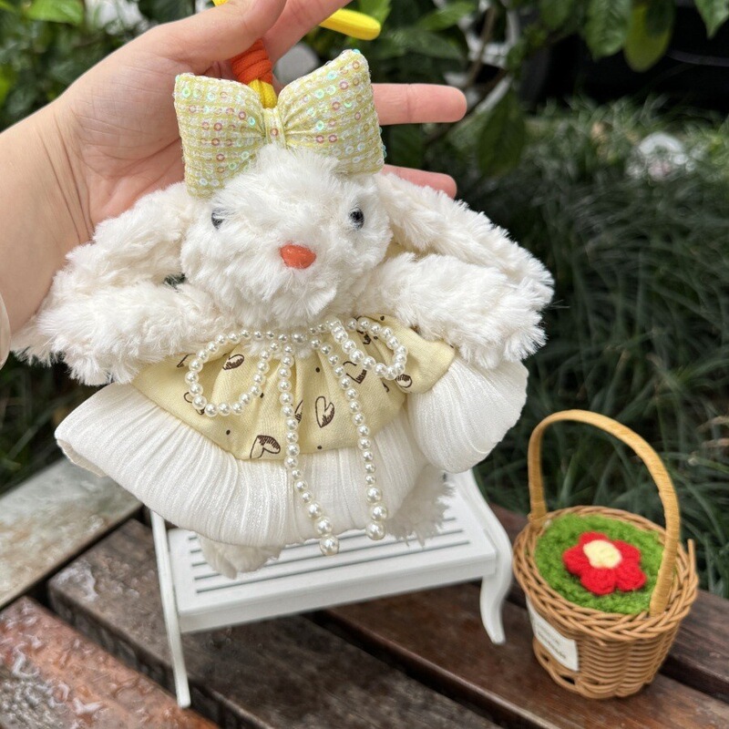 クリエイティブでかわいい垂れ耳ボニーウサギのドレスアップDIY大きなスカート超妖精垂れ耳ウサギのぬいぐるみ吊り下げ装飾品クロスボーダー用|undefined