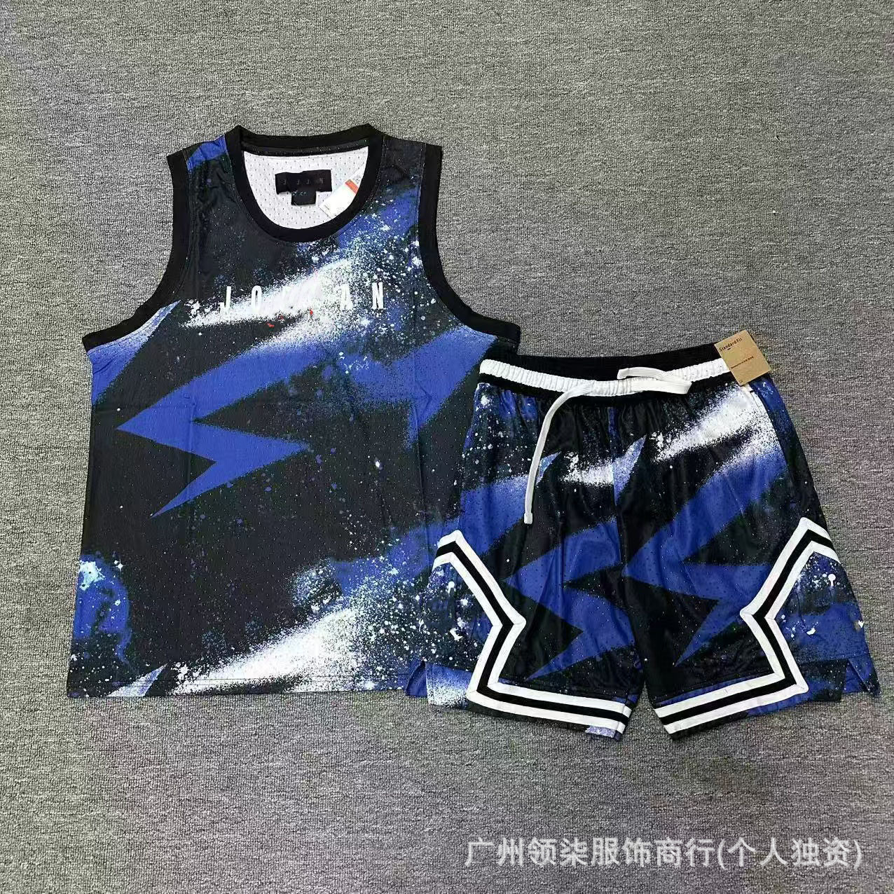 Nuevo chaleco de baloncesto deportivo Flying Man más pantalones cortos secado rápido transpirable relajado diario ocio correr chaleco deportivo image 32
