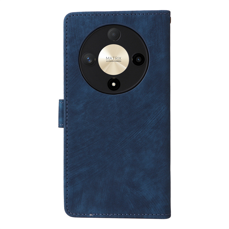 Läderfodral för honor magic6 lite x9b med kortfack och stativ_voghion.com