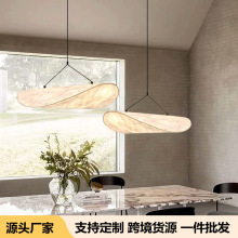 跨境侘寂风蚕丝吊灯客厅餐厅高级氛围日式民宿创意茶室吊灯批发