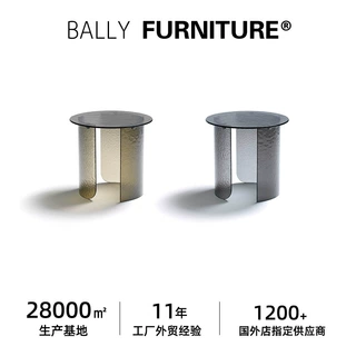 giorgio trrsor side table 高档客厅玻璃茶几意式轻奢高级感家具