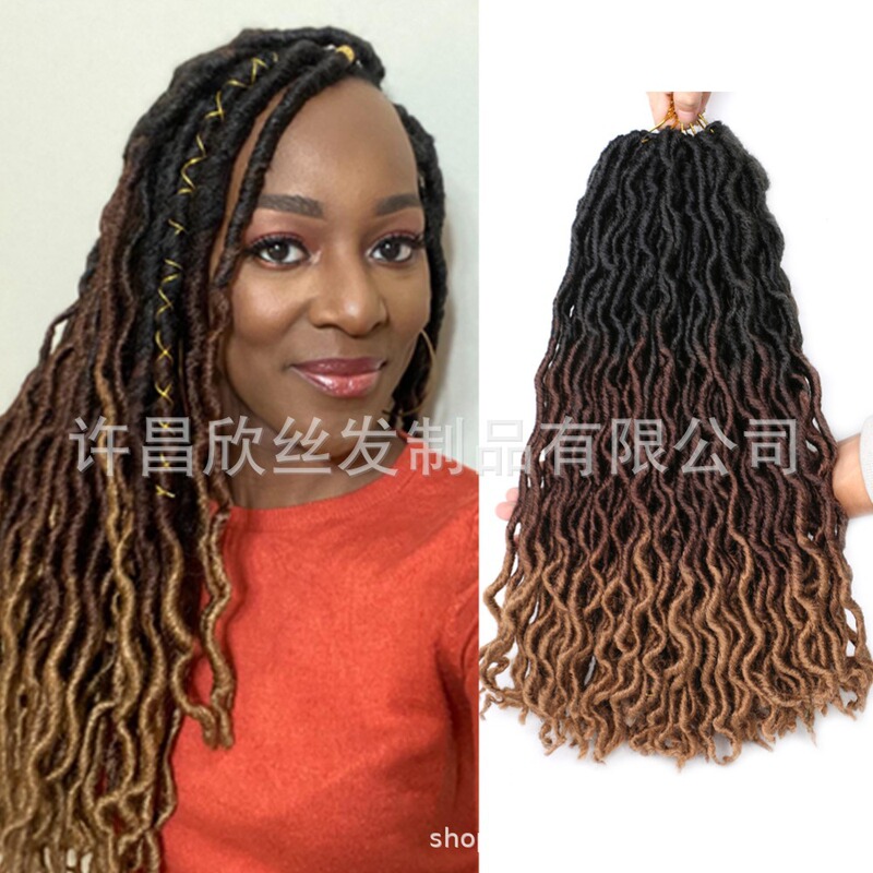 Chemical Fiber Dirty Braid Wig Gypsy Foreign Trade European and American Non-Wig Braid Crochet Hair Gypsy Locs hair Chemical Fiber Dirty Braid Wig Gypsy Foreign Trade European and American Non-Wig Braid Crochet Hair Gypsy Locs hair