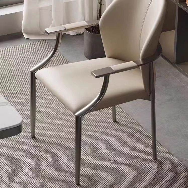 Light Luxury Master Chair Single Modern Tea Table Chair Home Guest Chair Tea Chair Office Armchair Desk Dining Table Chair