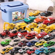玩具车小汽车合金车模工程消防套装各类车3-4岁儿童生日礼物男孩