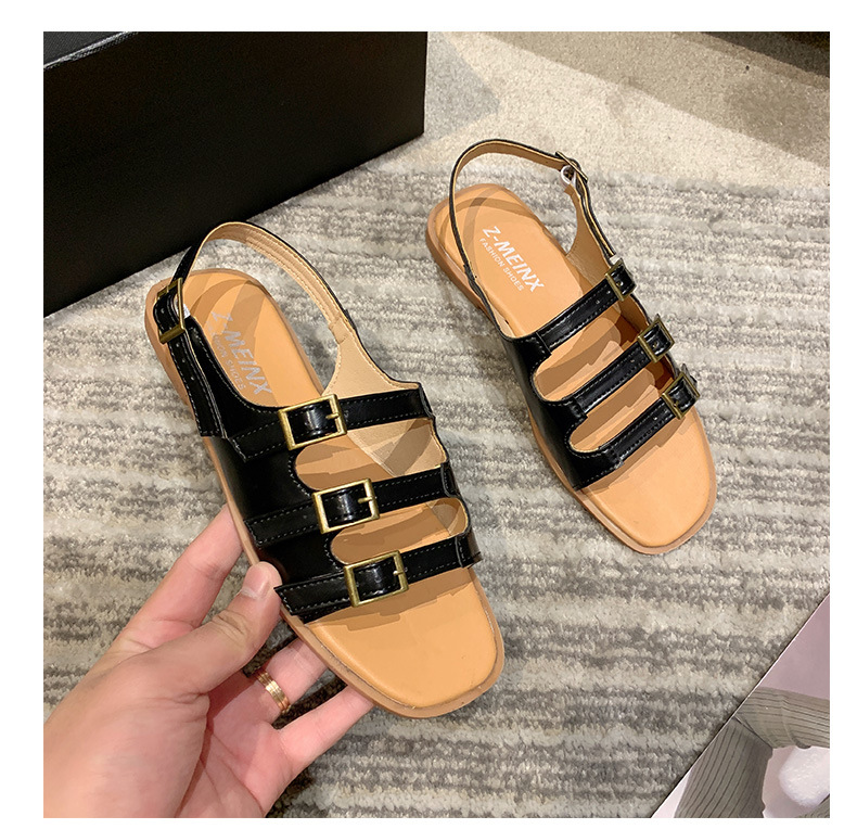 Damen Römersandalen Mit Flacher Sohle Für Den Sommer_voghion.com