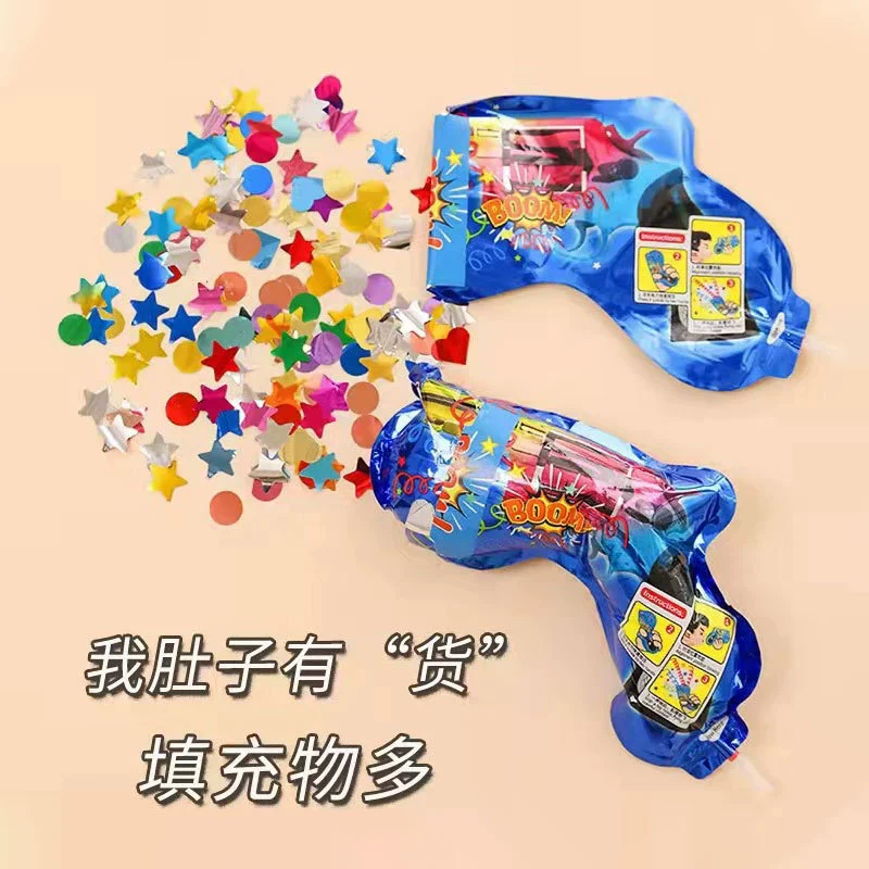 Handheld Pulling Gee Flower New Year Automatic Wedding Wedding Birthday Atmosphere Gift Gift Spit