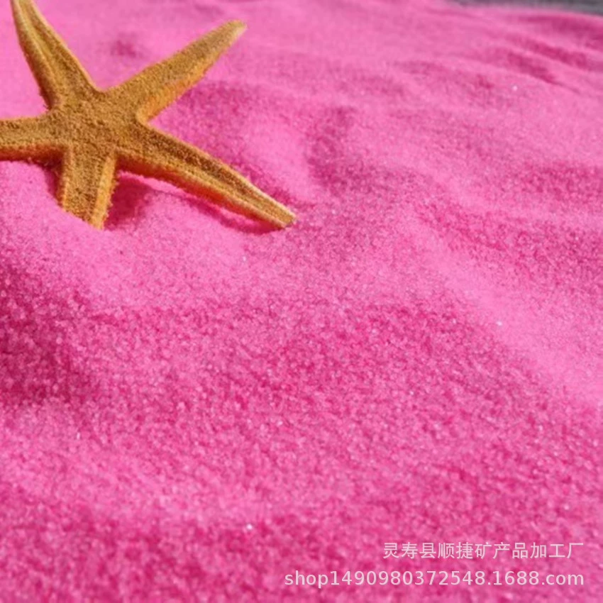 Coloured sand, beach decorations, micro landscape, internet celebrity