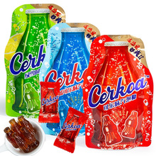 新品可樂味氣泡糖8090懷舊零食汽水味軟糖汽水造型兒童糖果小零食