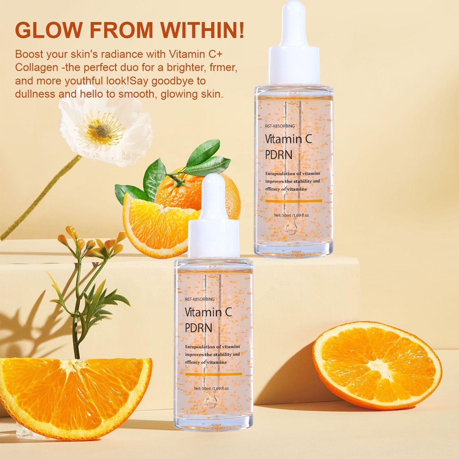 Cross-Border TK Bestand Amz neuer Trend PDRN klärend strahlend Vitamin-C-Serum Vitamin C Serum