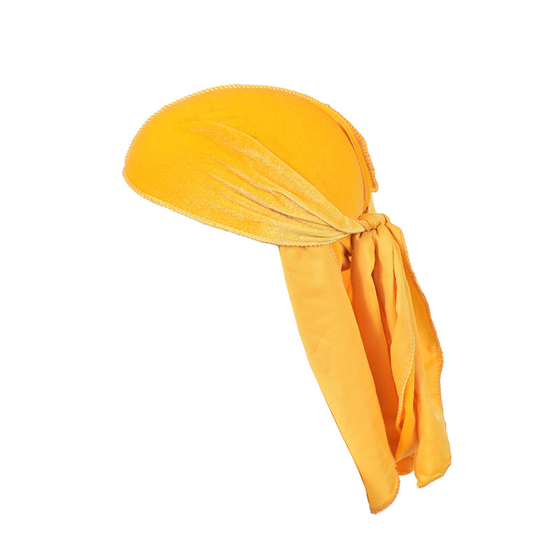 Transfronterizos hijab pirata de Halloween terciopelo de cola larga damas europeas y estadounidenses hijab de Halloween peluquería sombrero hijab