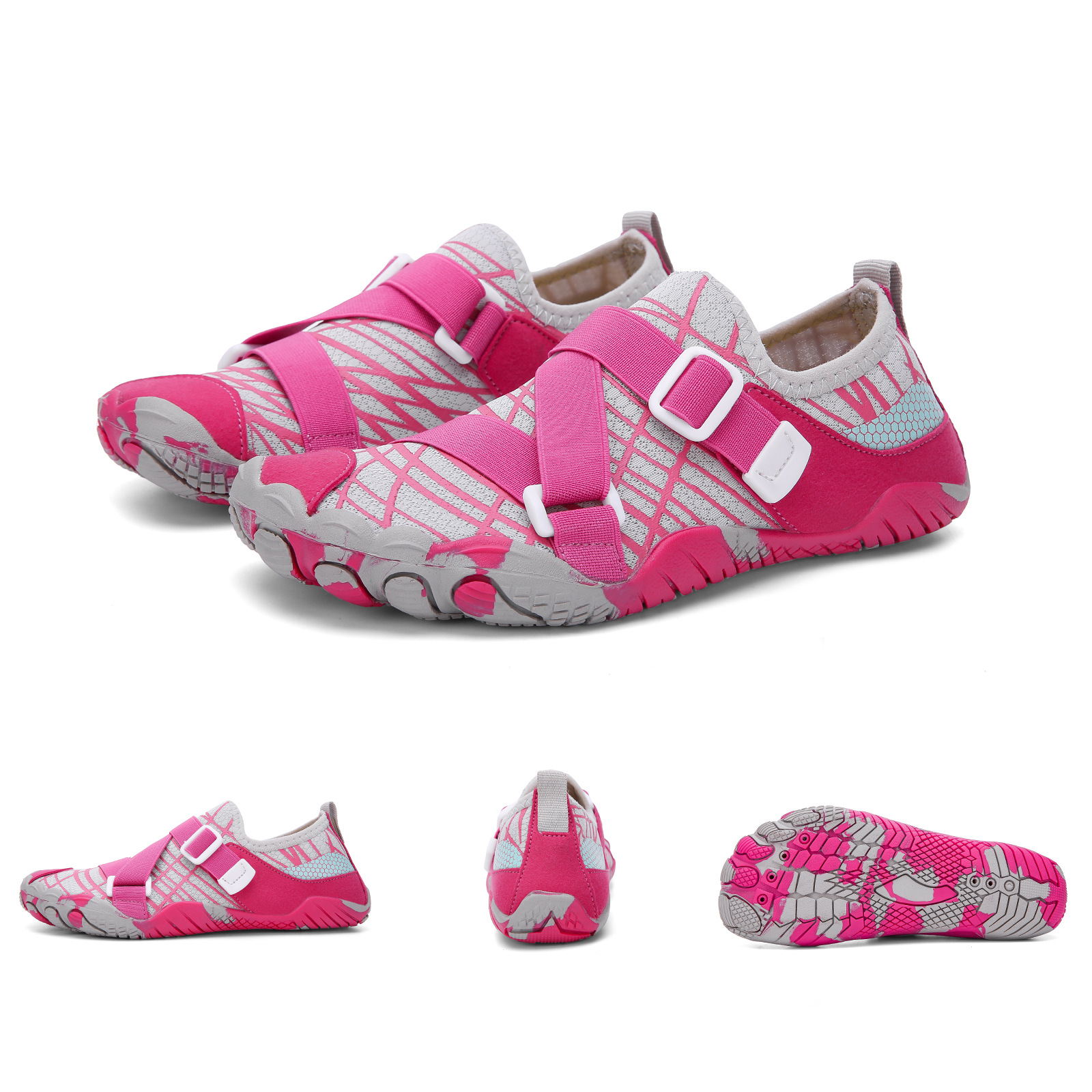 Nuevos zapatos de retroceso al aire libre, zapatos de playa transpirables, zapatos de natación de snorkel antideslizante, zapatos de montaña para hombres y mujeres