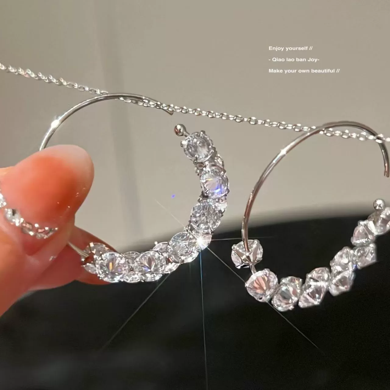 Серьги, легкая роскошь, высококачественный стиль