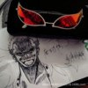 The same sunglasses of the young sunglasses female One Piece Airlines King Anime Dorifoming Glasses Male Cat Eye Musto