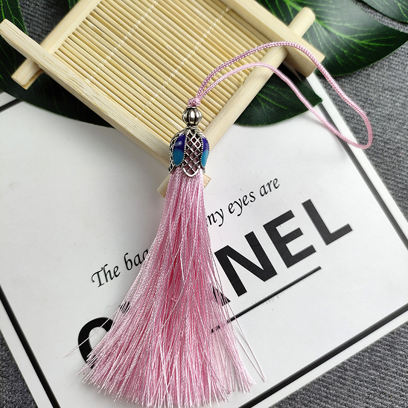 Nueva borla cloisonne corona borla colgante borla nudo chino coche colgante ventas directas de la fábrica