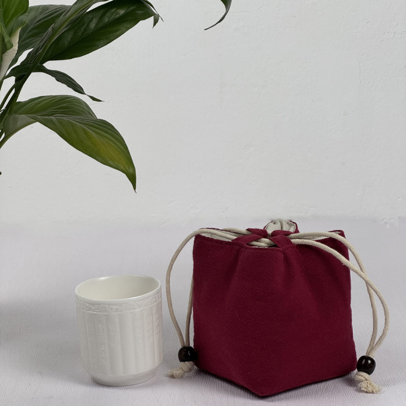 結婚式の部屋の結婚式のキャンディーハンドバッグ装飾屋外ティーセット収納袋文化玩具ジュエリーバンドルポケットティーカップ生地バッグ|undefined