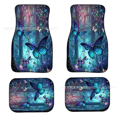 mat wholesale, Avtomobil döşəmə paspasları - rz-butterfly-2-33-44cm-two-pieces