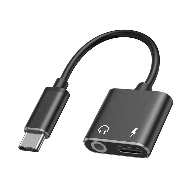 Адаптер-кабель совместимый с Huawei и Xiaomi для зарядки и наушников, 2 в 1, 3.5 мм