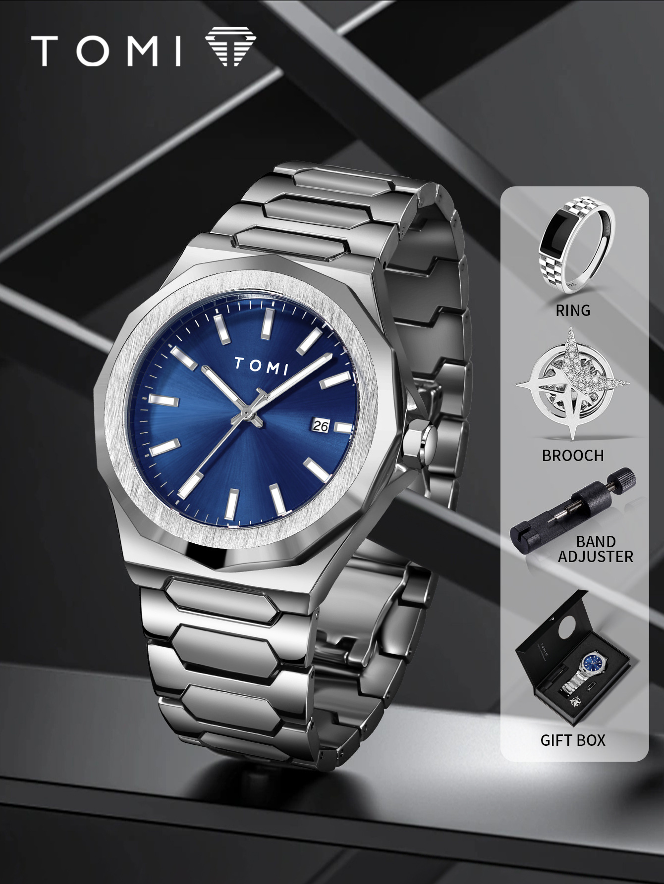 185g Weight Ordinary Glass Mirror Material Alloy Strap Material Watch Classification Pointer Display Type Butterfly Double Snap Buckle Style Round Dial Shape Daily, Formal Occasion Quartz Movement Color Block, Solid Color Pattern All Seasons Season Men's Gender Business Style Business Color Block Solid Color Butterfly Double Snap Quartz Watch Men's Watches 18
