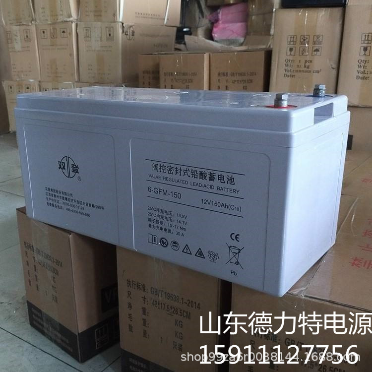双登蓄电池12V120AH/6-GFM-120通信基站电池 含连接配件 铅酸性能