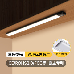 超薄知能人体感応ledランプ磁気吸引充電式長条戸棚下駄箱玄関酒箱ライトベルト