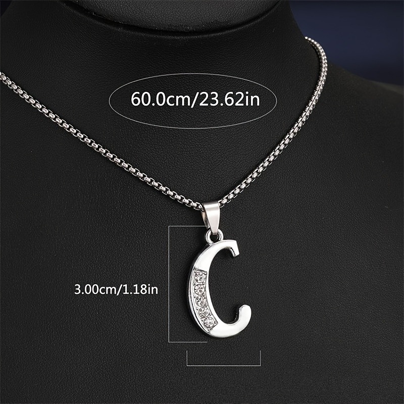 TEMU transfronterizoPendent Collares A a D con Sparkling