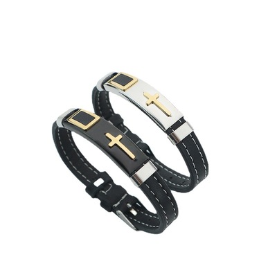 新款男士手链欧美朋克风手工首饰配饰外贸手环 服饰配件厂家批发|ms