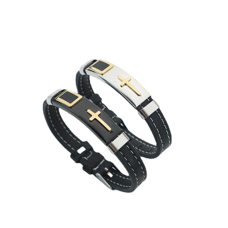 新款男士手链欧美朋克风手工首饰配饰外贸手环 服饰配件厂家批发|ms