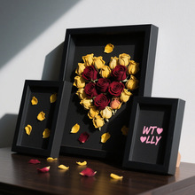 立体中空手工制作干花相框简约大气摆件摆台装饰礼物装裱厂家批发