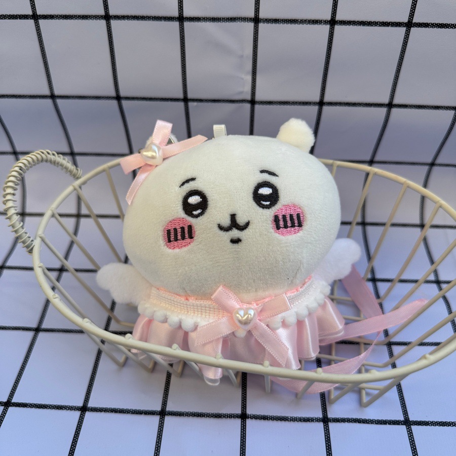 천사 날개 하트 드레스 봉제인형 키링 가방 장식