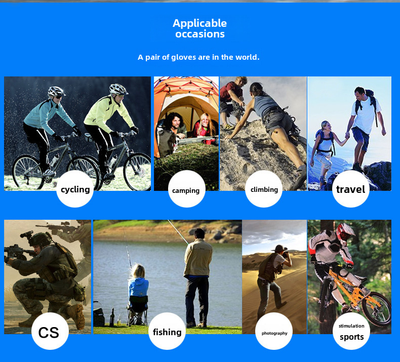 Outdoor fishing gloves fly crack Road leakage two fingers high elasticity driving sports touch screen Express take-out writing riding gloves_maomaolike.com