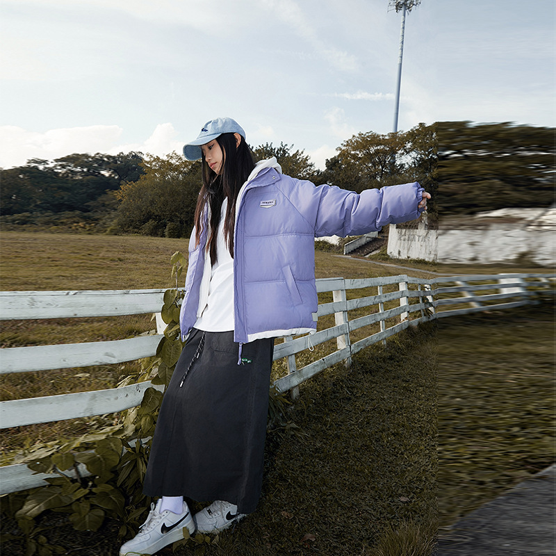 2025 invierno nuevo estilo de algodón femenino universal corto estilo de moda con capuzas suelta de algodón femenino coreano chaqueta de algodón delgada chaqueta image 8