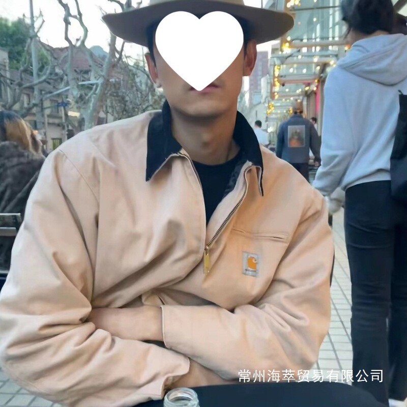 In-Stock Carhartt Detroit Heavy-Duty Work Canvas Jacket Casual Coat for Men and Women Wholesale