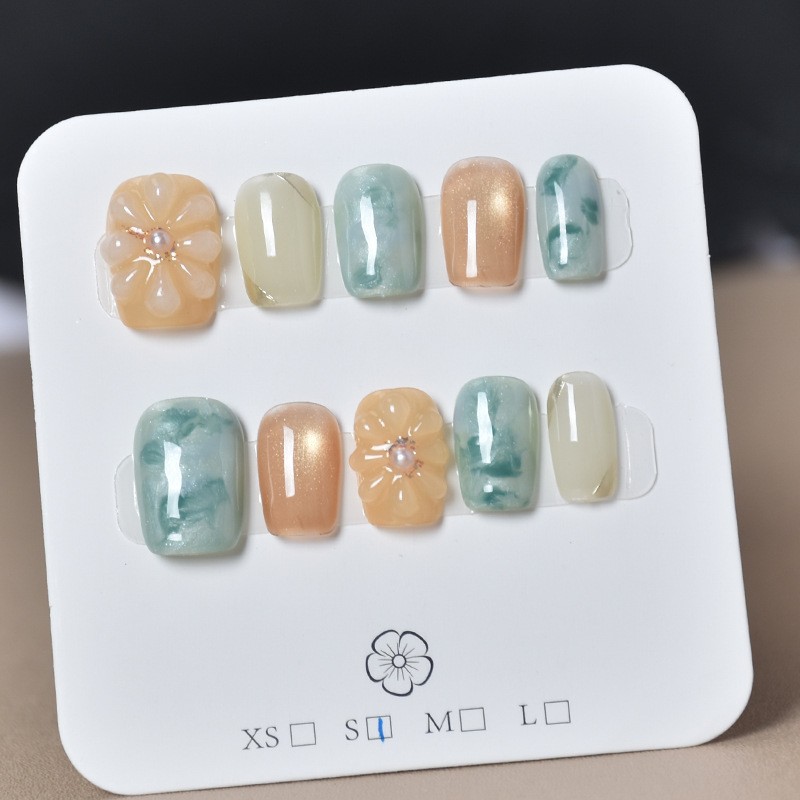 Yarn de estrella suave puro ojo de gato hecho a mano para usar uñas de alto nivel, parches de uñas falsas blanqueadoras, productos terminados de manicure. image 91