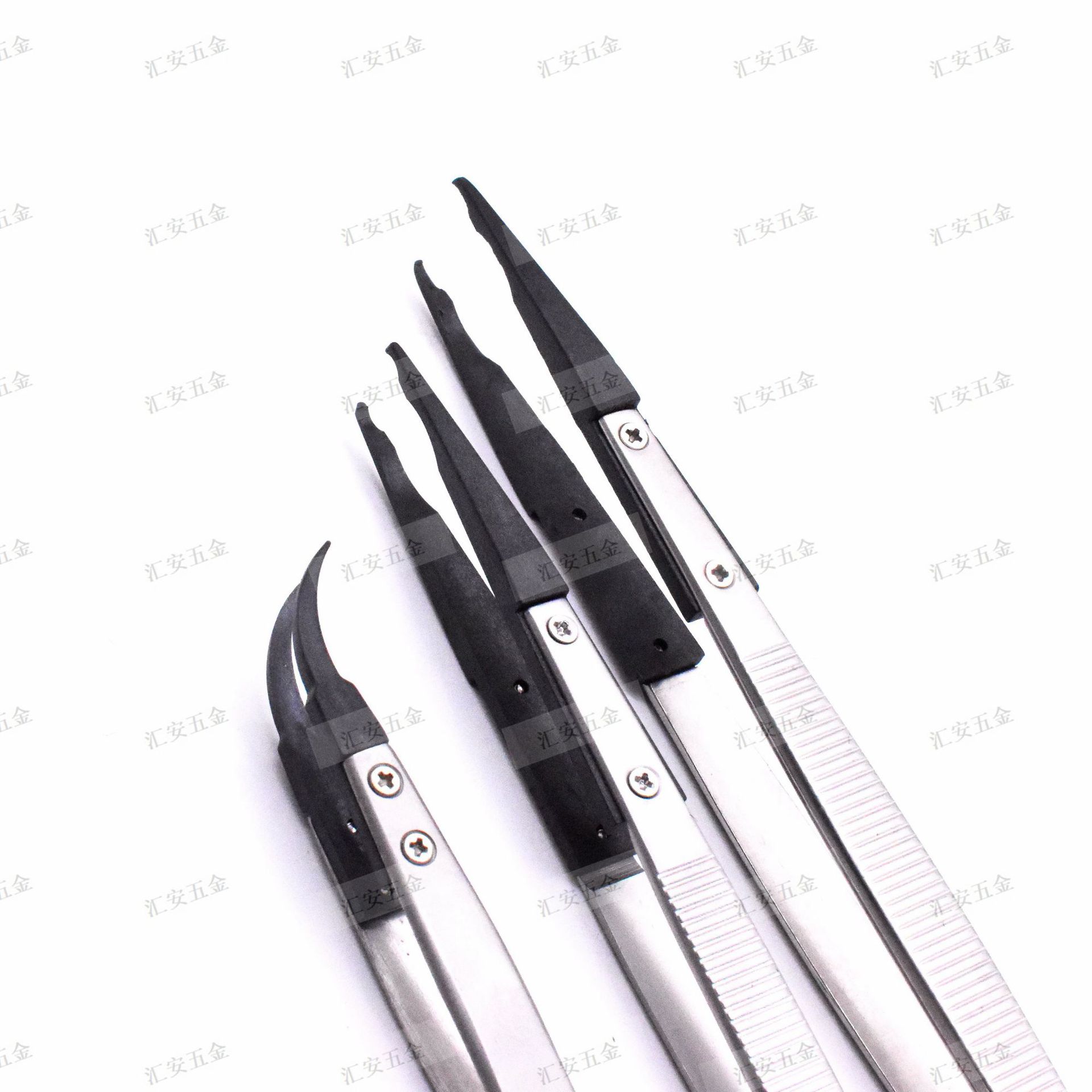 厂家热卖高可换头防静电镊子 加长大号砝码镊子 弯头X20