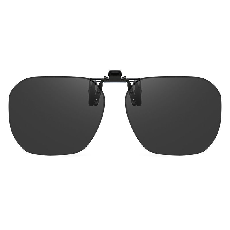 Clip-On Flip-Up Polarized Outdoor Sunglasses for Men, Uv Protection, Day and Night Use, Eye-Friendly Sunglasses