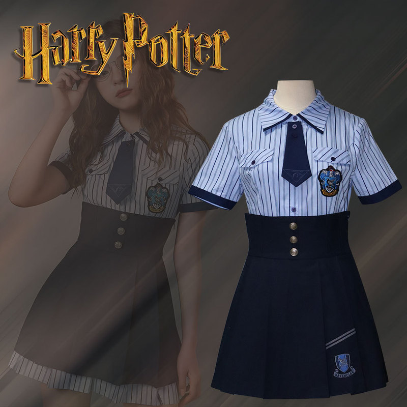 Harry Potter Cos Suit Hermione Gryffindor College Style Jl Uniform Cosplay Costume Women's Skirt Anime Full Set