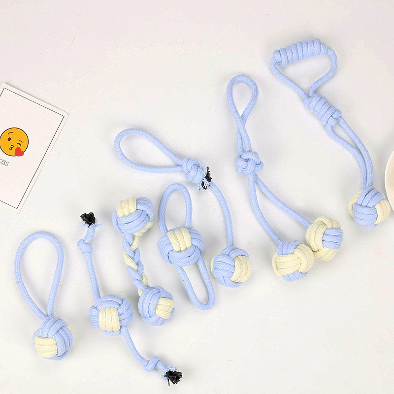Wholesale Simple Molar Multicolor Braided Cotton Rope Pet Toy Ball Nihaojewelry display picture 7