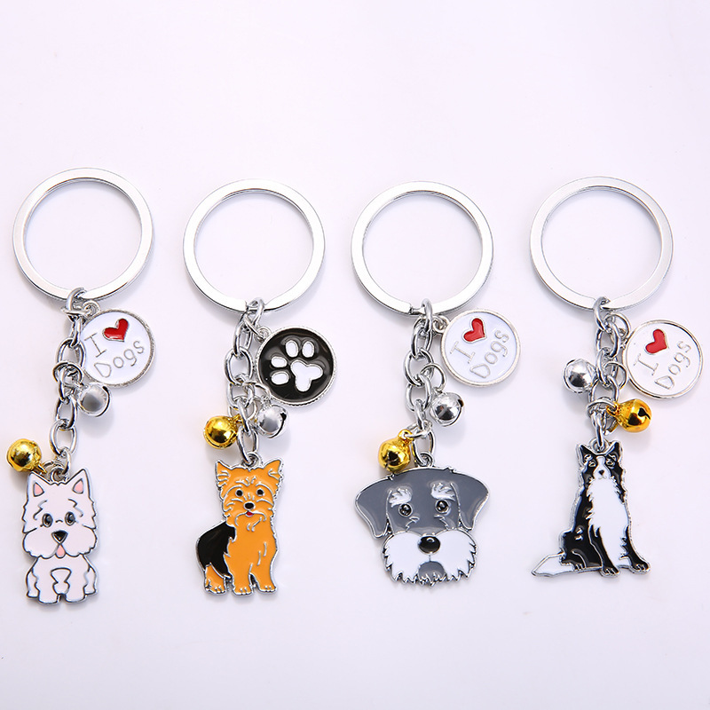 Cute Animal Metal Unisex Bag Pendant Keychain display picture 5