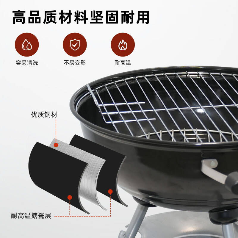 現品17インチのリンゴ炉の木炭のグリルは厚いサイズの携帯式の屋外のオーブンの家庭用キャンプのオーブンを提供します。