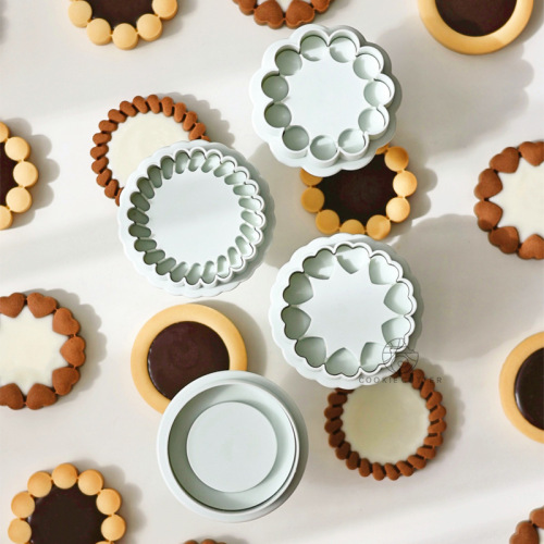 Valentine's Day Chocolate Sandwich Cookie Gift Box Cookie Mold DIY Jam Cheese Afternoon Tea Tools for Goddess' Day