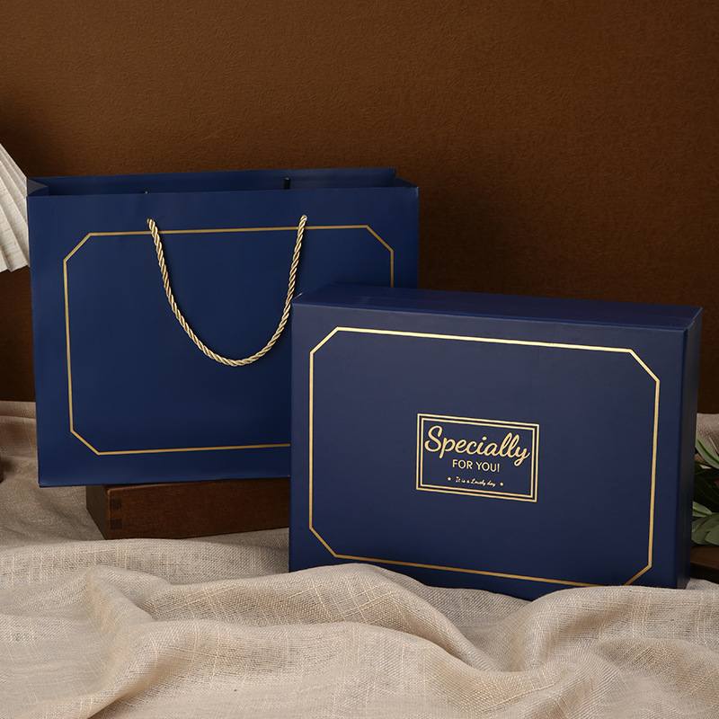 Caja de regalo de boda, caja vacía de alta gama, tamaño grande, estilo moderno, caja cuadrada para regalo de San Valentín, caja de embalaje para regalo con asa.