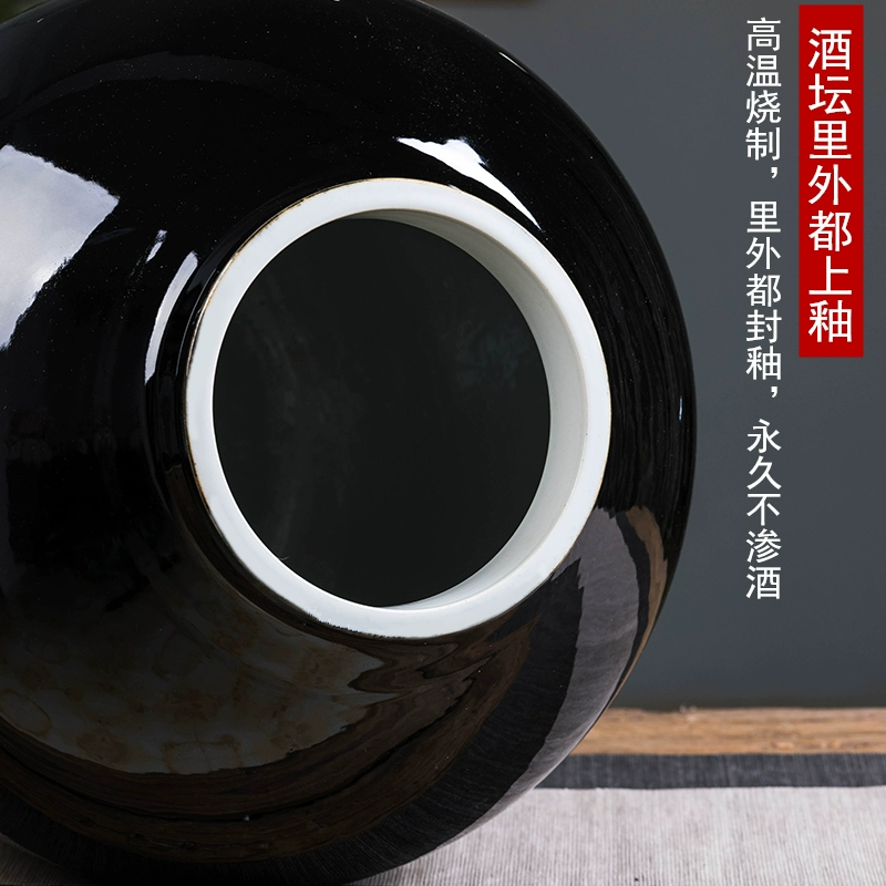 Керамическая большая винная банка Джинфчжэнь (Jingdezhen) на 100 коттов/ 150 коттов/ 200 коттов, банка для вина, замаченная в вине, закупоренная бутылью, хранение вина