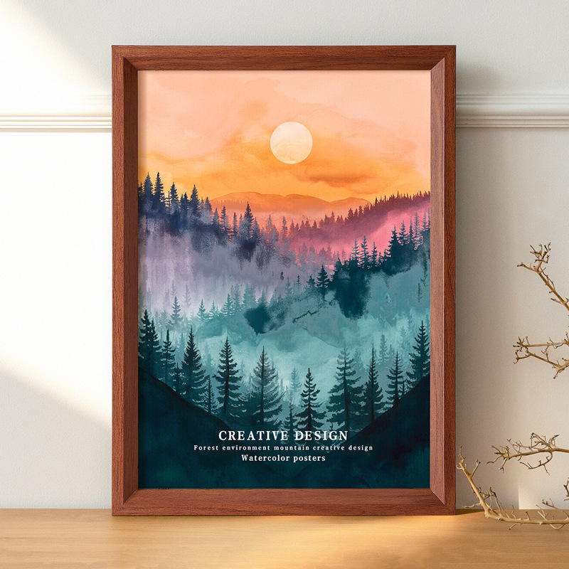 Wooden Photo Frame Wall Hanging A3A4 Picture Frame Empty Frame Mounting 4K8K Sketch 16 Inch 20 Poster Puzzle Outer Frame Wholesale