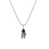 Brand retro space necklace hip-hop style for beloved, rainbow pendant, chain for key bag , Korean style